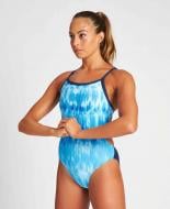 Купальник Arena W TIEDYE STRIPES CHALLENGE BAC 004034-700 р.38 голубой