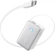 Повербанк Anker Nano 45W Built-In USB-C Cable 10000 mAh white (A1638H21)