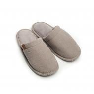 Тапки домашние Twins вельвет 15851 р.40 серый