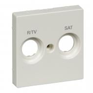 Накладка TV+R/SAT двойная Schneider Electric Merten белый полярный MTN299819