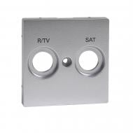 Накладка TV+R/SAT двойная Schneider Electric Merten алюминий MTN299260