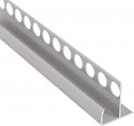 Сходовий профіль рифлений Braz Line 33х2700 мм срібло
