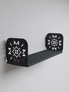 Полка навесная Metkas Home Дом 700x220x220 мм антрацит