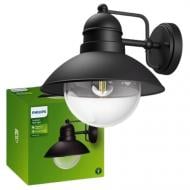 Светильник настенный Philips E27 60 Вт IP44 черный 915005309101