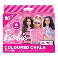 Мел цветной Barbie 6 шт. JUMBO YES