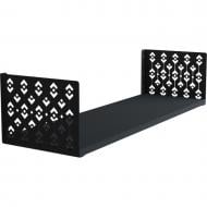 Полка навесная Metkas Home Узор 170x900x220 мм антрацит (VPN01733 09022 11)