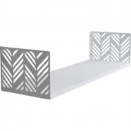 Полка навесная Metkas Home Листья 170x800x220 мм белый (LPN01733 08022 11)