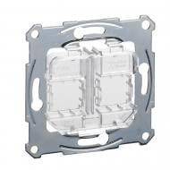 Накладка модульная двойная Schneider Electric Merten прозрачный MTN4566-0080