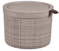 Кошик для зберігання Curver 263683 бежевий Jute круглий 130x170x170 мм Кошик для зберігання Curver 263683 бежевий Jute круглий 130x170x170 мм