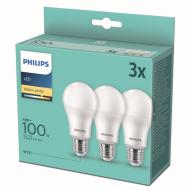 Лампа світлодіодна Philips 3 шт. 13 Вт A67 матова E27 220 В 929002306803