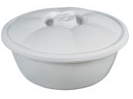 Миска большая с крышкой 7 л бежевая