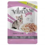 Корм влажный для котят VIBRISSE JELLY тунец курица в желе 70 г