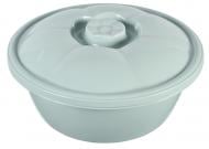 Миска средняя с крышкой 4,5 л серая