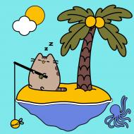 Картина по номерам Остров счастья 25x25 см Santi