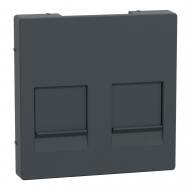 Накладка модульная Schneider Electric Merten IP20 антрацит MTN4562-0414