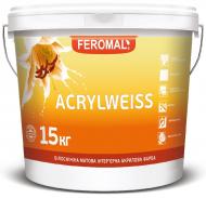 Краска интерьерная акриловая Feromal ACRYLWEISS мат белоснежная 15 кг