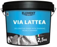 Декоративное покрытие моделирующая Element Decor Via Lattea Argento 2,5 кг /перламутровый