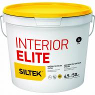 Краска латексная водоэмульсионная Siltek Interior Elite база А мат белый 4,5 л