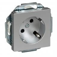 Розетка 1 с заземлением Schneider Electric Merten IP20 алюминий MTN2370-0460