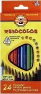Карандаши цветные Triocolor 24 шт. 3134 Koh-i-Noor