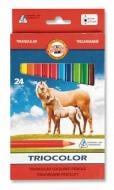 Карандаши цветные Triocolor Jumbo Horses 24 шт. 3144 Koh-i-Noor