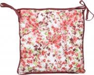 Подушка на стул Акварель Яркие цветы 40х40 см La Nuit
