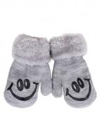 Варежки Yoclub Смайл р.10 /серый RED-0011C-AA1A#000010
