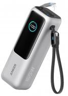 Повербанк Anker 165W PD Built-In Double USB-C Cables 25000 mAh silver (A1695H41)