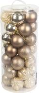 Набір ялинкових куль 25IPC-13 шампань d 70 мм 35 шт./уп.