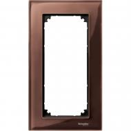 Рамка двойная Merten M-Elegance вертикальная коричневый MTN4025-3215