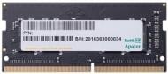 Оперативна пам'ять Apacer SODIMM DDR4 16 GB (1x16GB) 2400 MHz (ES.16G2T.GFM)