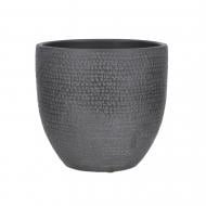 Вазон керамика Carrie pot round 24х22 см круглый черный 5,2 л Edelman (1086345)