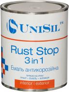 Ґрунт-емаль UniSil антикорозійна Rust Stop 3 in 1 білий глянець 0,75 л