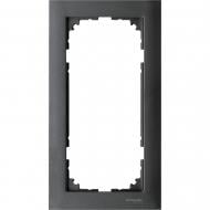 Рамка двухместная Merten M-Pure вертикальная антрацит MTN4025-3614