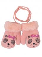 Варежки Yoclub р.10 /персиковый RED-0011G-AA1A#000010