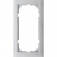 Рамка двухместная Merten M-Pure вертикальная алюминий MTN4025-3660