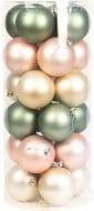 Набір ялинкових куль Ніжність пастель d 80 мм 24 шт./уп. Набір ялинкових куль Ніжність пастель d 80 мм 24 шт./уп.