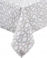 Скатерть Классика Ажур 136x220 см серый с бежевым La Nuit