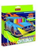 Олівці кольорові 24 кольори Street race 1 вересня