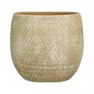 Вазон керамика Madeira pot round 28х28 см круглый кремовый Edelman (1167496)