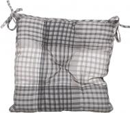 Подушка на стул Loft Серая клеточка 40х40 см La Nuit