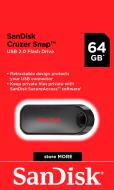 Флеш-память SanDisk CRUZER SNAP 64 ГБ USB 2.0 black (SDCZ62-064G-G35)