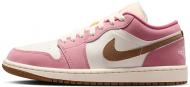 Кроссовки женские осенние Nike WMNS AIR JORDAN 1 LOW DC0774-609 р.40,5 розовые