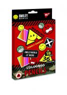 Карандаши цветные 18 шт. 36 цветов Smiley World boy YES