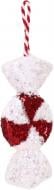 Декорація новорічна Китай Цукерка YE2937 19 см білий із червоним Декорація новорічна Китай Цукерка YE2937 19 см білий із червоним