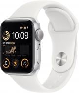 Смарт-часы Apple Watch SE GPS (2 gen) 40mm Silver Aluminium Case with White Sport Band