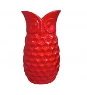 Ваза керамічна Nana ceramics Сова 38 см червоний глянець