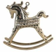 Подвеска пластиковая Лошадка качели 8 см золотой YE25B350-93