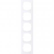 Рамка пятиместная Merten M-Pure вертикальная белый MTN4050-3625