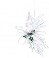 Декорация новогодняя Китай Ангел с декором YE593 17 см прозрачный